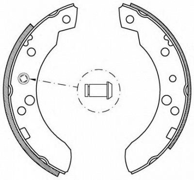 OPEN PARTS bsa204900 -  Комплект тормозных колодок
